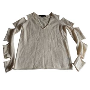 Skull Cashmere XS 100% Cashmere Tyrone Cutout V-Neck Sweater Style# 90316